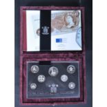 ROYAL MINT SILVER PROOF 25TH ANNIVERSARY DECIMAL COIN SET