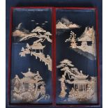 PAIR OF VINTAGE 20TH CENTURY CHINESE DIORAMAS