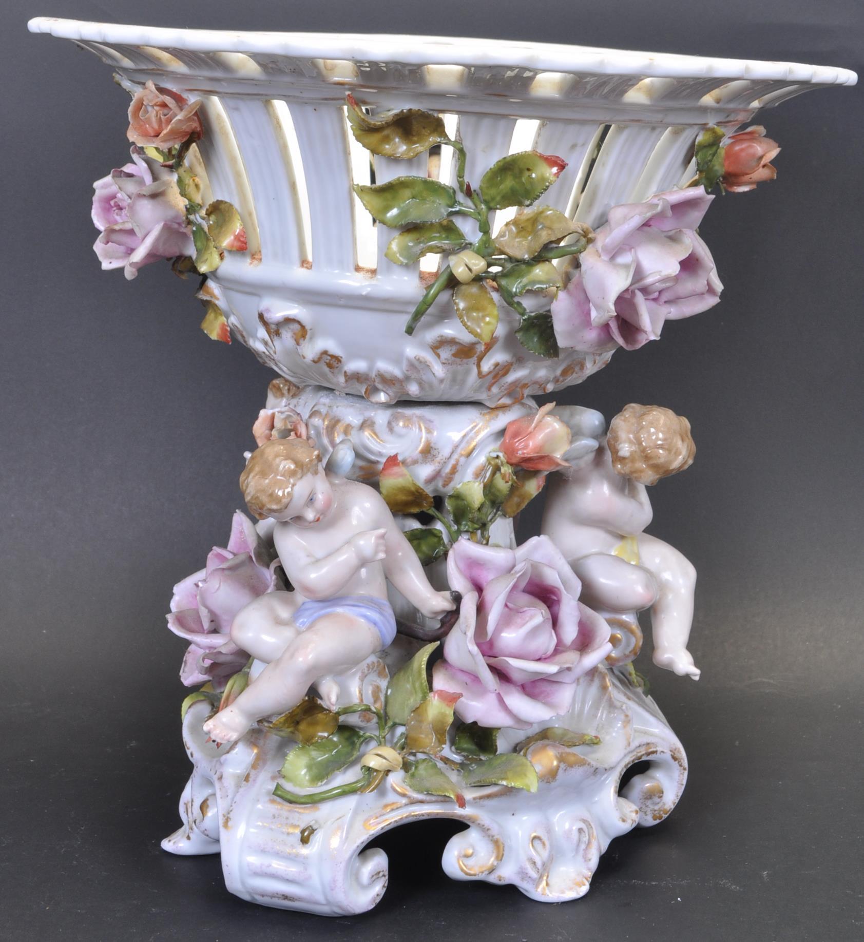 1910’S VAN SCHIERHOLZ PORCELAIN CENTRE PIECE - Image 3 of 6