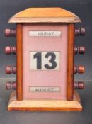 1920’S PEDESTAL DESK CALENDAR