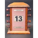 1920’S PEDESTAL DESK CALENDAR