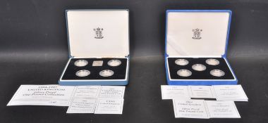 2004 - 2007 SILVER PROOF £1 COINS & 1994 - 1997 SILVER PROOF £1 COINS