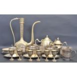 LARGE COLLECTION ON INDIAN BRASS TABLE WARE