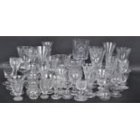LARGE COLLECTION OF 18TH CENTURY GEORGIAN AND LATER GLASS