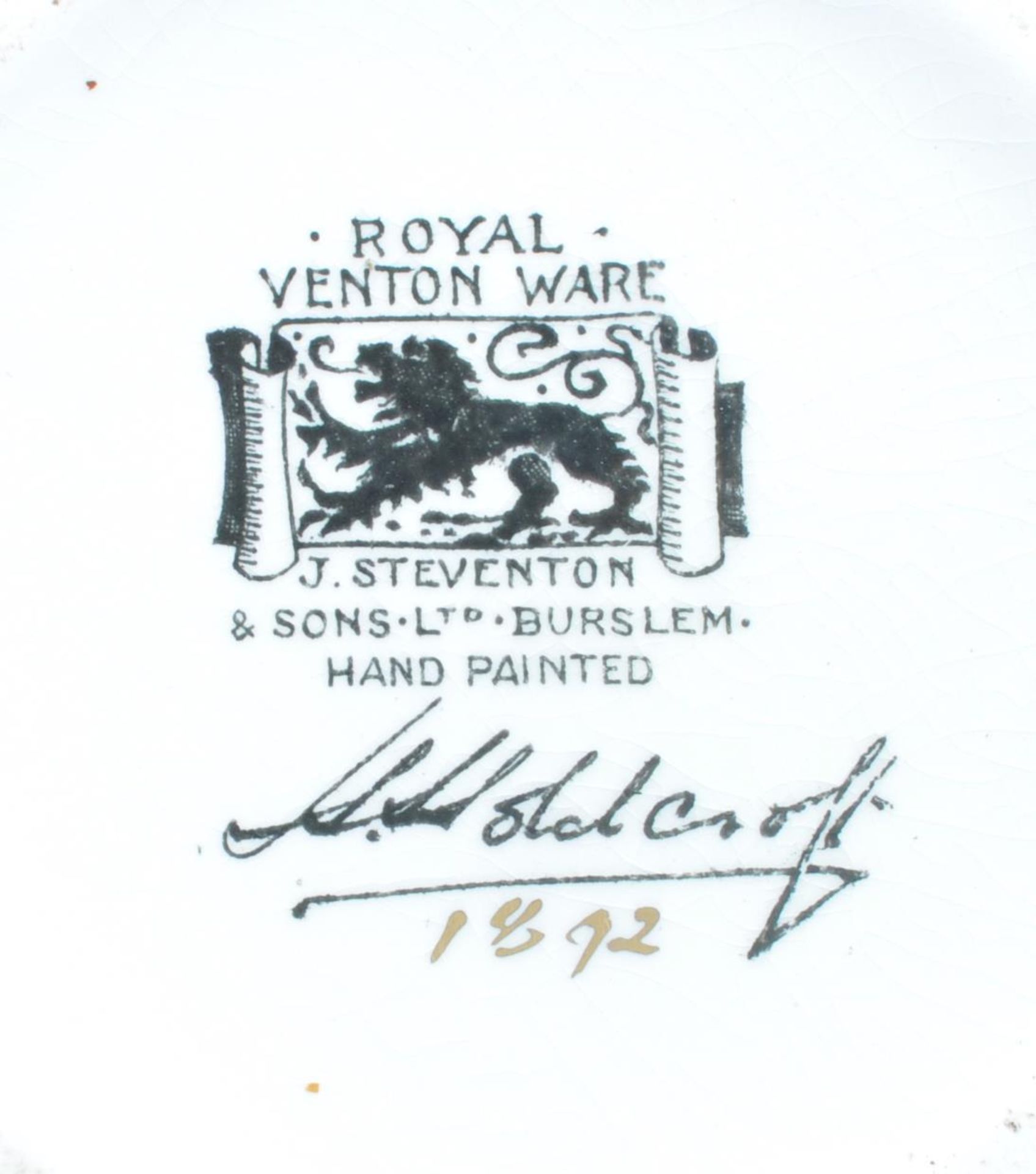 PAIR OF J. STEVENTON BURSLEM ROYAL VENTON WARE VASES - Bild 4 aus 7