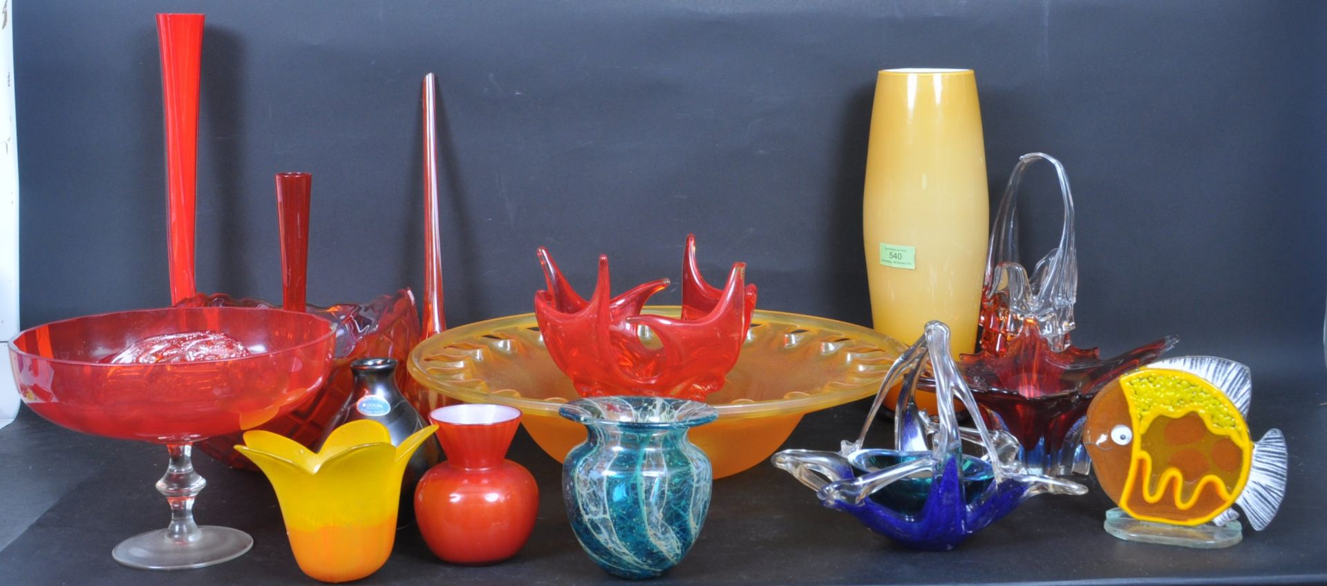 LARGE COLLECTION OF VINTAGE STUDIO ART GLASS WARE