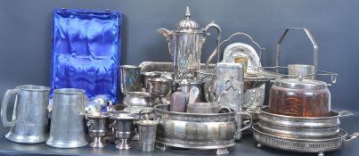 LARGE COLLECTION OF VINTAGE SILVER PLATED TABLE WARE