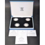 ROYAL MINT SILVER PROOF PIEDFORT COIN SET