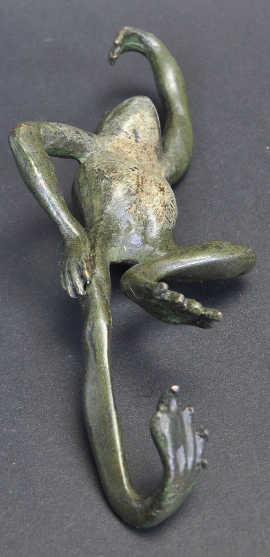 COLD PAINTED BRONZE FROG HOOK - Image 6 of 6