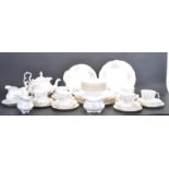 LARGE VINTAGE ROYAL ALBERT HAWORTH BONE CHINA TEA SERVICE AND DINNER SERVICE