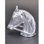 VINTAGE STYLE SILVER PLATED HORSE HEAD VESTA CASE