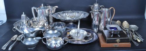 LARGE COLLECTION OF VINTAGE SILVER PLATED TABLE WARE