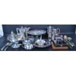 LARGE COLLECTION OF VINTAGE SILVER PLATED TABLE WARE