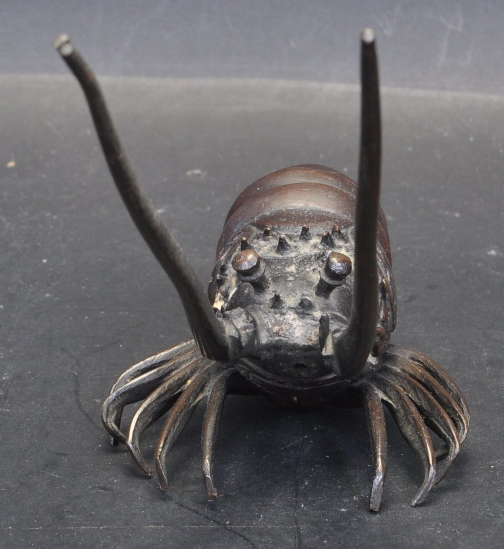 20TH CENTURY BRASS / BRONZE JAPANESE LOBSTER PAPERWEIGHT - Bild 4 aus 4