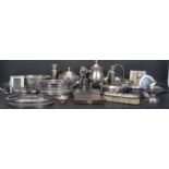 COLLECTION OF 20TH CENTURY SILVER PLATED TABLE WARE