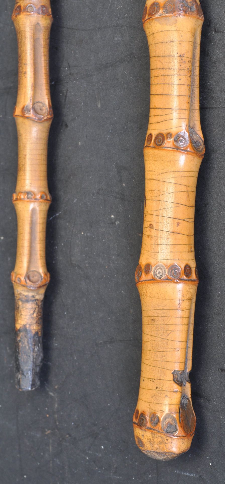 TWO 1914’S MILITARY WWI BAMBOO SWAGGER STICK - Bild 2 aus 7