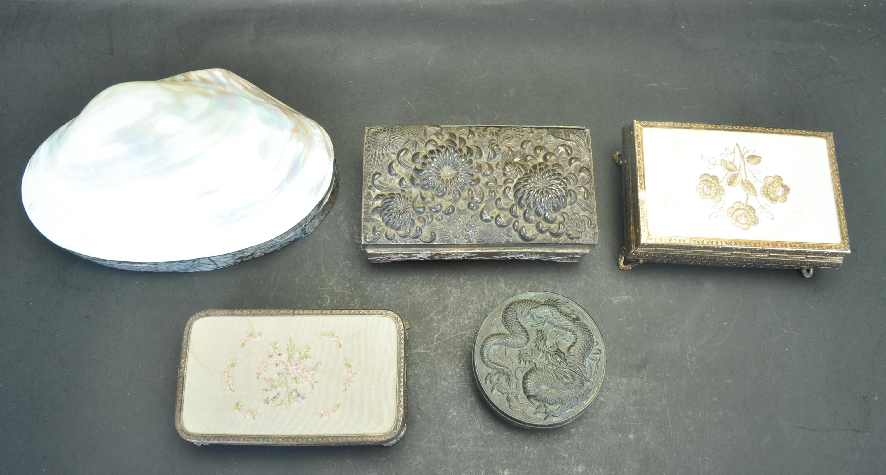 COLLECTION OF VINTAGE 20TH CENTURY JEWELLERY BOXES - Image 2 of 6