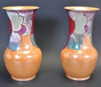 PAIR OF J. STEVENTON BURSLEM ROYAL VENTON WARE VASES