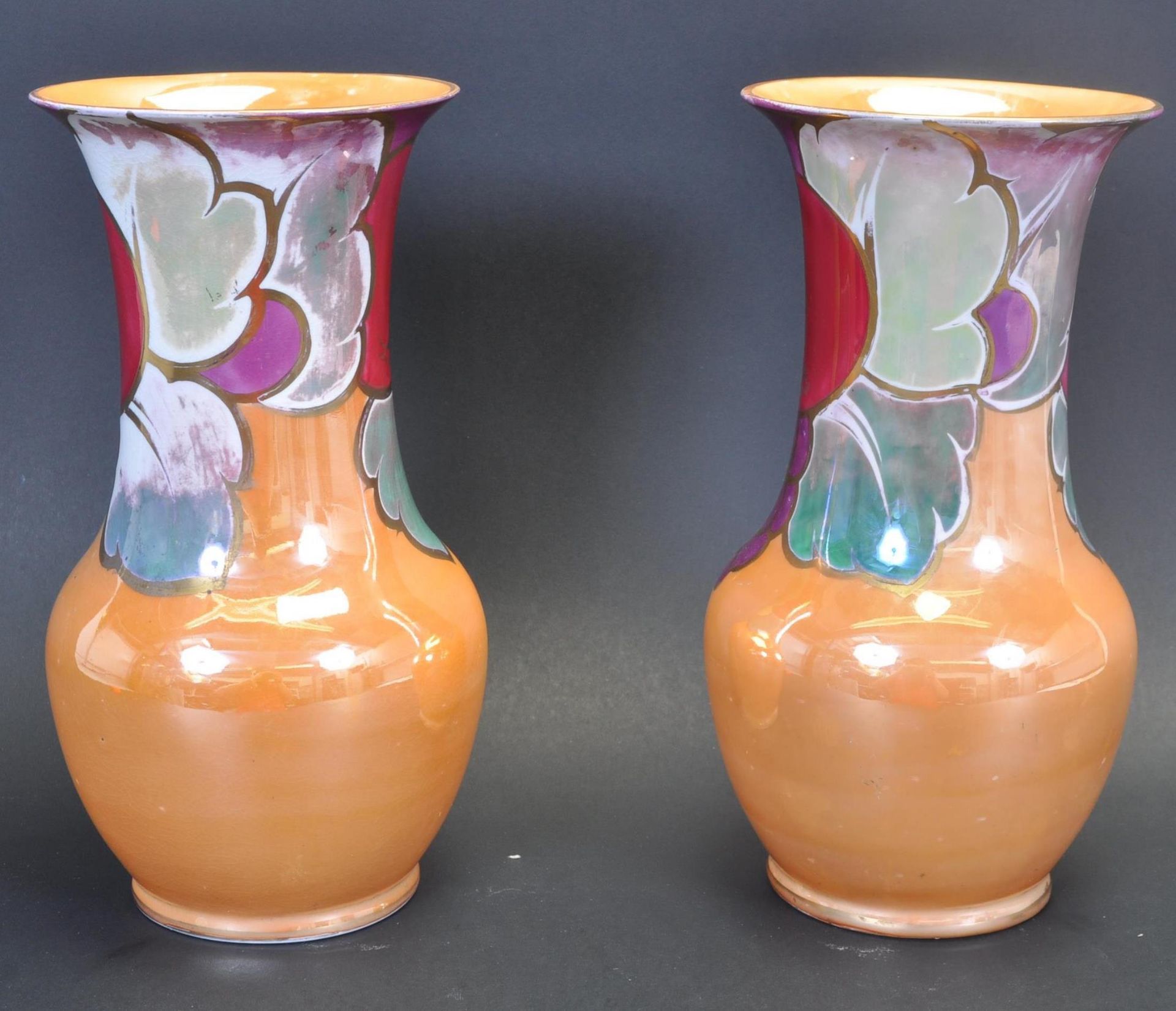 PAIR OF J. STEVENTON BURSLEM ROYAL VENTON WARE VASES