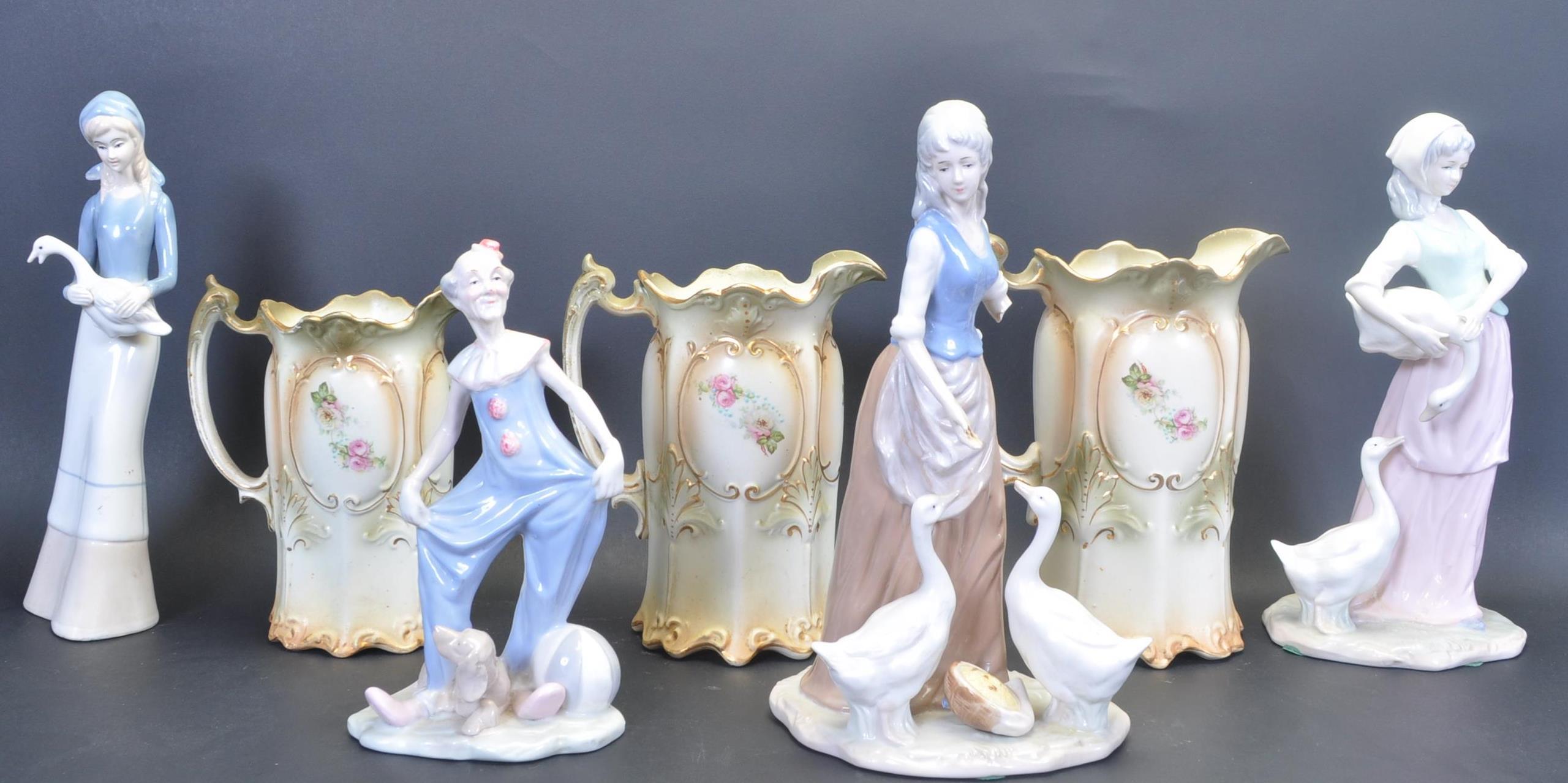 COLLECTION OF 20TH CENTURY LLADRO / NAO STYLE FIGURINES