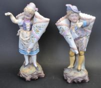 TWO 19TH CENTURY KPM ROYAL BERLIN CERAMIC BISQUE FIGURINES