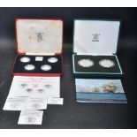 2005 200TH ANNIVERSARY OF TRAFALGAR UK SILVER PROOF COMMEMORATIVE 2 CON SET