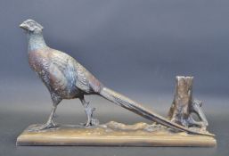 VINTAGE RETRO SPELTER FIGURINE IN A FORM OF A PHEASANT