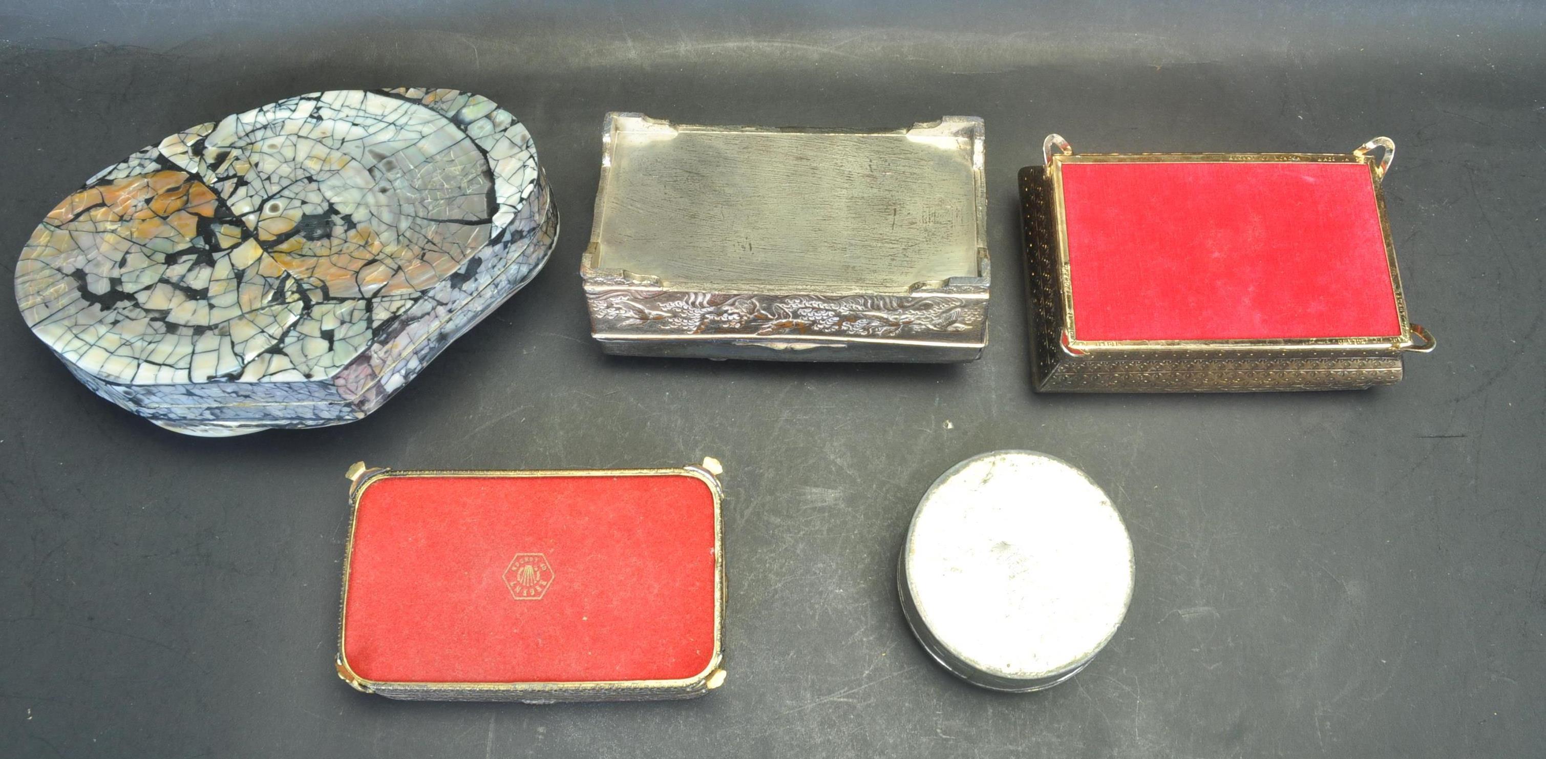 COLLECTION OF VINTAGE 20TH CENTURY JEWELLERY BOXES - Image 6 of 6
