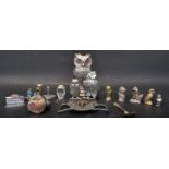 COLLECTION OF EARLY 20TH CENTURY AND LATER OWL ORNAMENTS