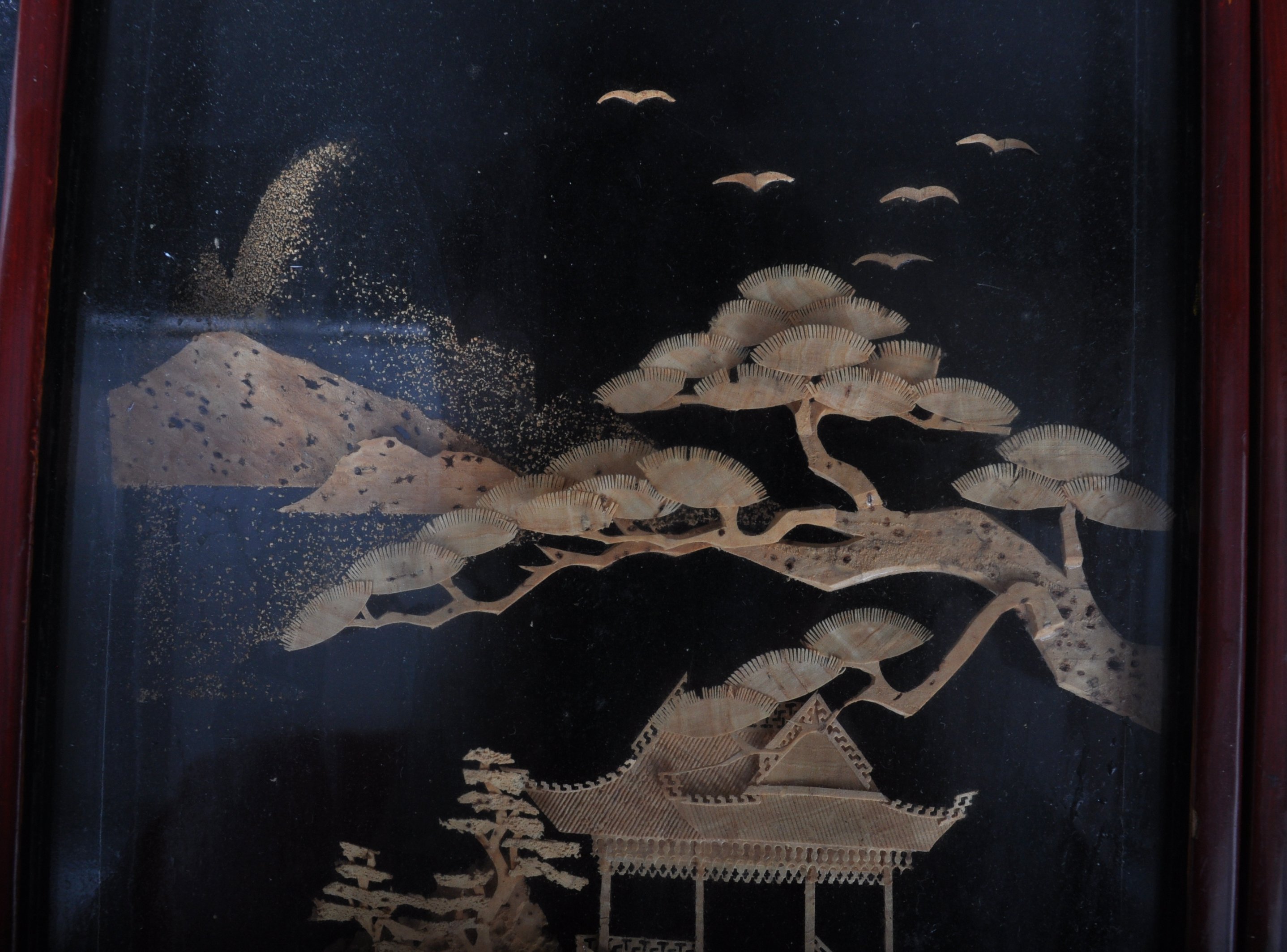 PAIR OF VINTAGE 20TH CENTURY CHINESE DIORAMAS - Image 4 of 6