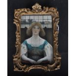 19TH CENTURY PAINTING OF ELAINE THE LILY MAID OF ASTOLAT