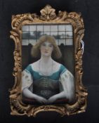 19TH CENTURY PAINTING OF ELAINE THE LILY MAID OF ASTOLAT