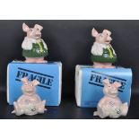 FOUR VINTAGE CERAMIC PORCELAIN WADE NATWEST PIGS