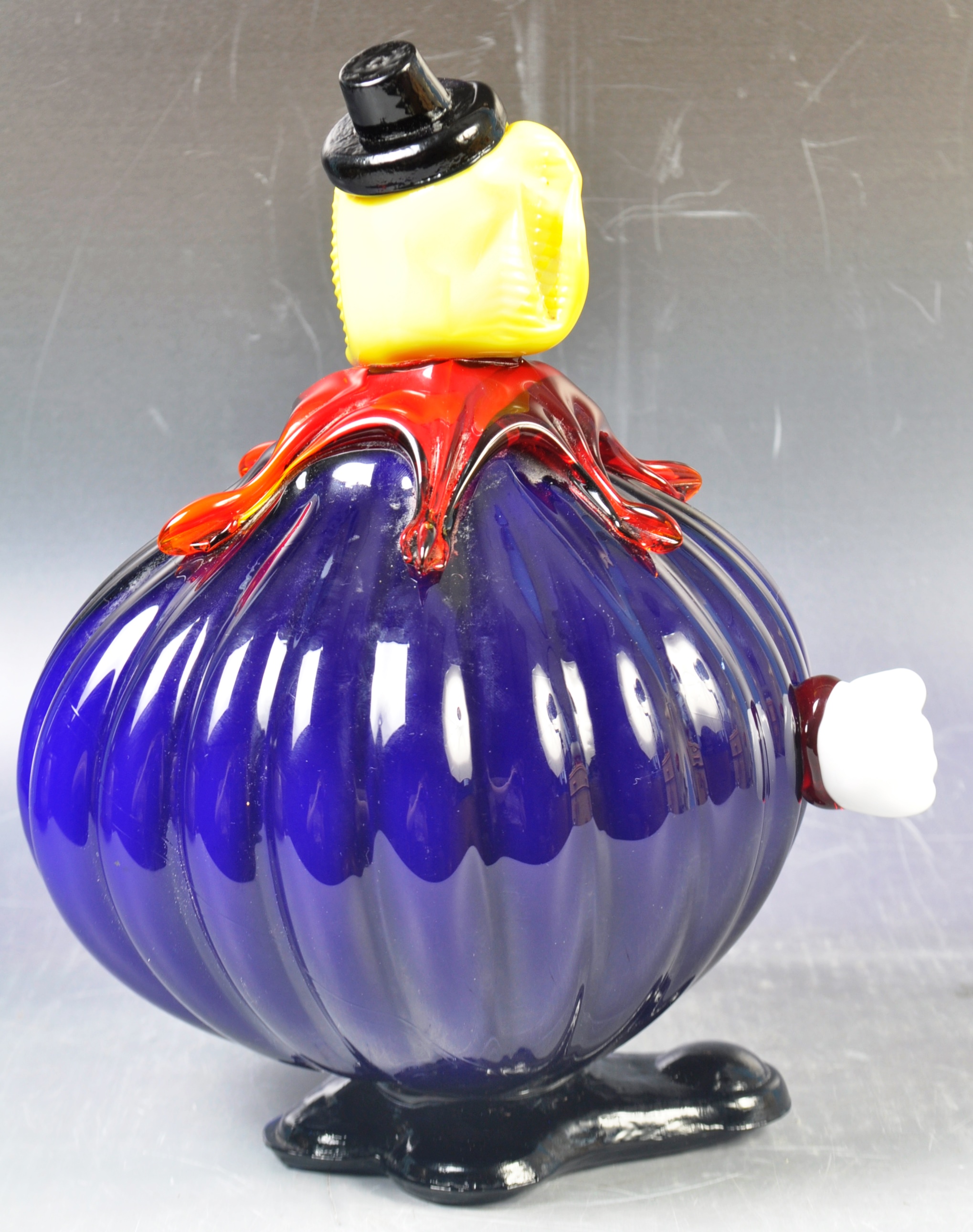 RETRO VINTAGE MURANO STUDIO ART GLASS CLOWN FIGURINE - Image 4 of 5