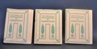 THREE EDITION POPULAR ENCYLOPAEDIA OF GARDENING