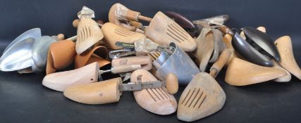 LARGE SELECTION OF WOODEN AND METAL SHOE LASTS