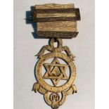 COLLECTION OF MASONIC MEDALS WITH RIBBONS