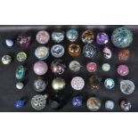 LARGE COLLECTION OF VINTAGE STUDIO ART GLASS PAPERWEIGHTS