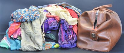 LARGE COLLECTION OF COTTON, SILK, CASHMERE SCARF