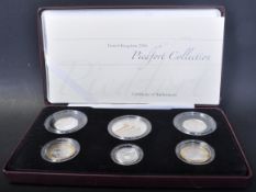 2006 PIEDFORT SILVER PROOF 925 SIX COIN COLLECTION
