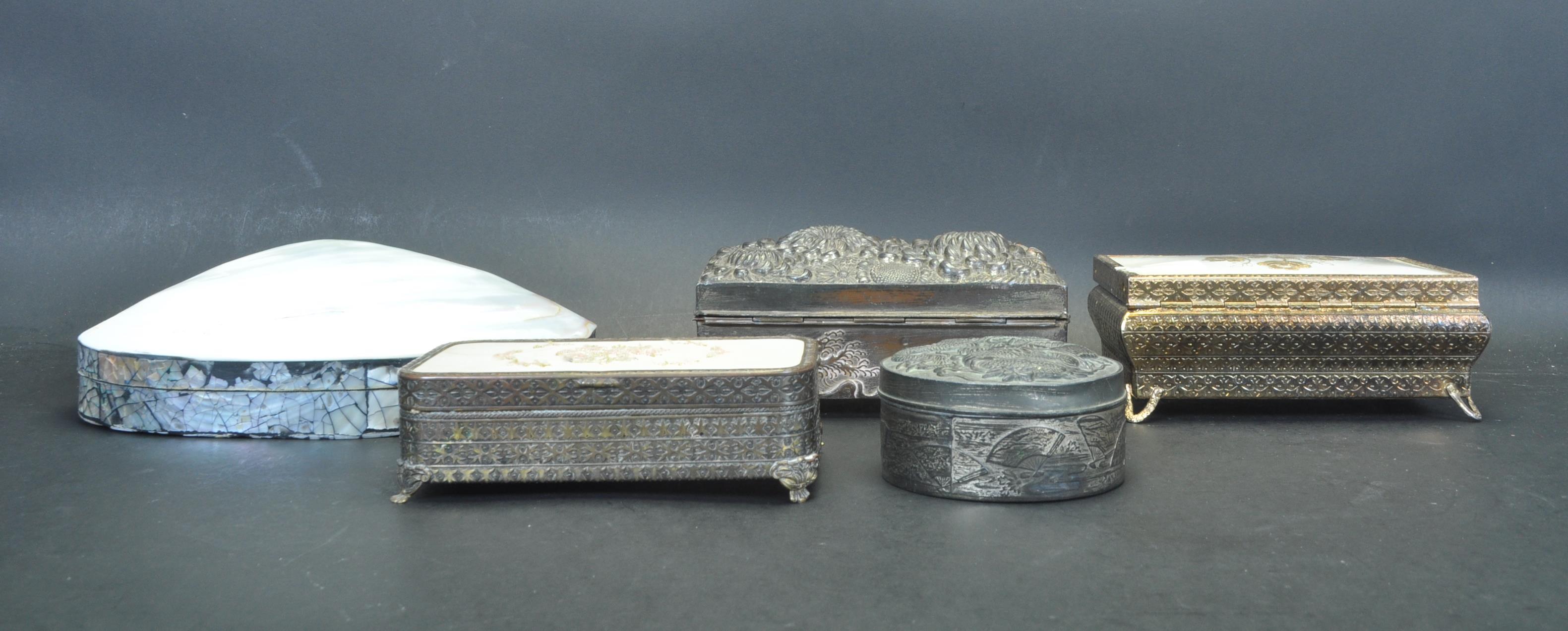 COLLECTION OF VINTAGE 20TH CENTURY JEWELLERY BOXES