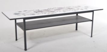 MID CENTURY MELAMINE COFFEE TABLE