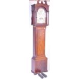 GEORGE III BULLOCK OF BATH MAHOGANY LONGCASE CLOCK