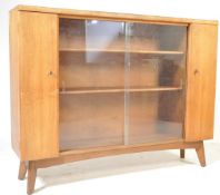 RETRO VINTAGE CIRCA 196OS NATHAN GLAZED BOOKCASE