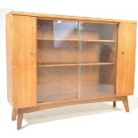 RETRO VINTAGE CIRCA 196OS NATHAN GLAZED BOOKCASE