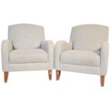 PAIR OF CONTEMPORARY JHOWARD STYLE ARMCHAIRS