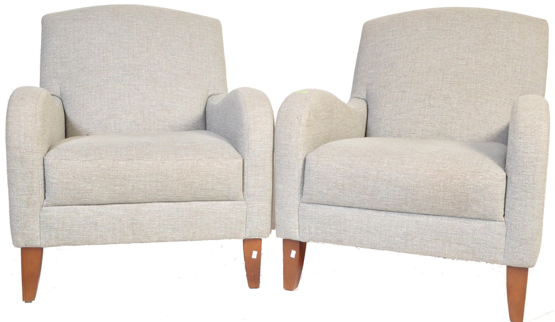 PAIR OF CONTEMPORARY JHOWARD STYLE ARMCHAIRS