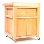 VINTAGE STYLE WOODEN BUTCHERS BLOCK KITCHEN ISLAND