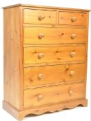 RETRO VINTAGE 20TH CENTURY PINE CHEST OF DRAWERS