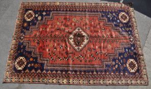 1940’S HAND WOVEN SHIRAZ CARPET RUG